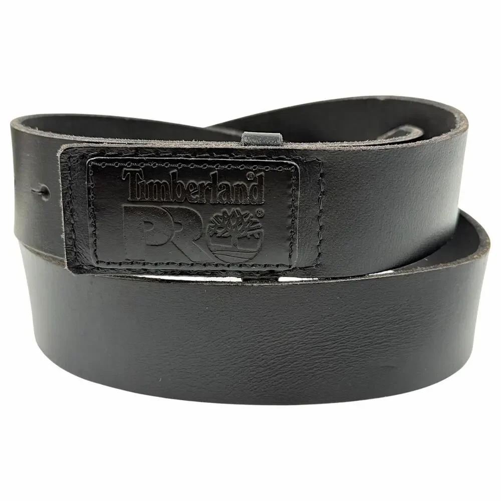 Timberland PRO No-Scratch Leather Mechanic Belt 38 Full Grain Black Workwear